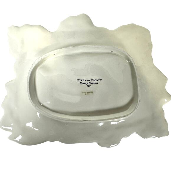 Fitz and Floyd Essentials "Bunny Blooms" Canape Plate/Dish-Absolutely Adorable! - Picture 3 of 5